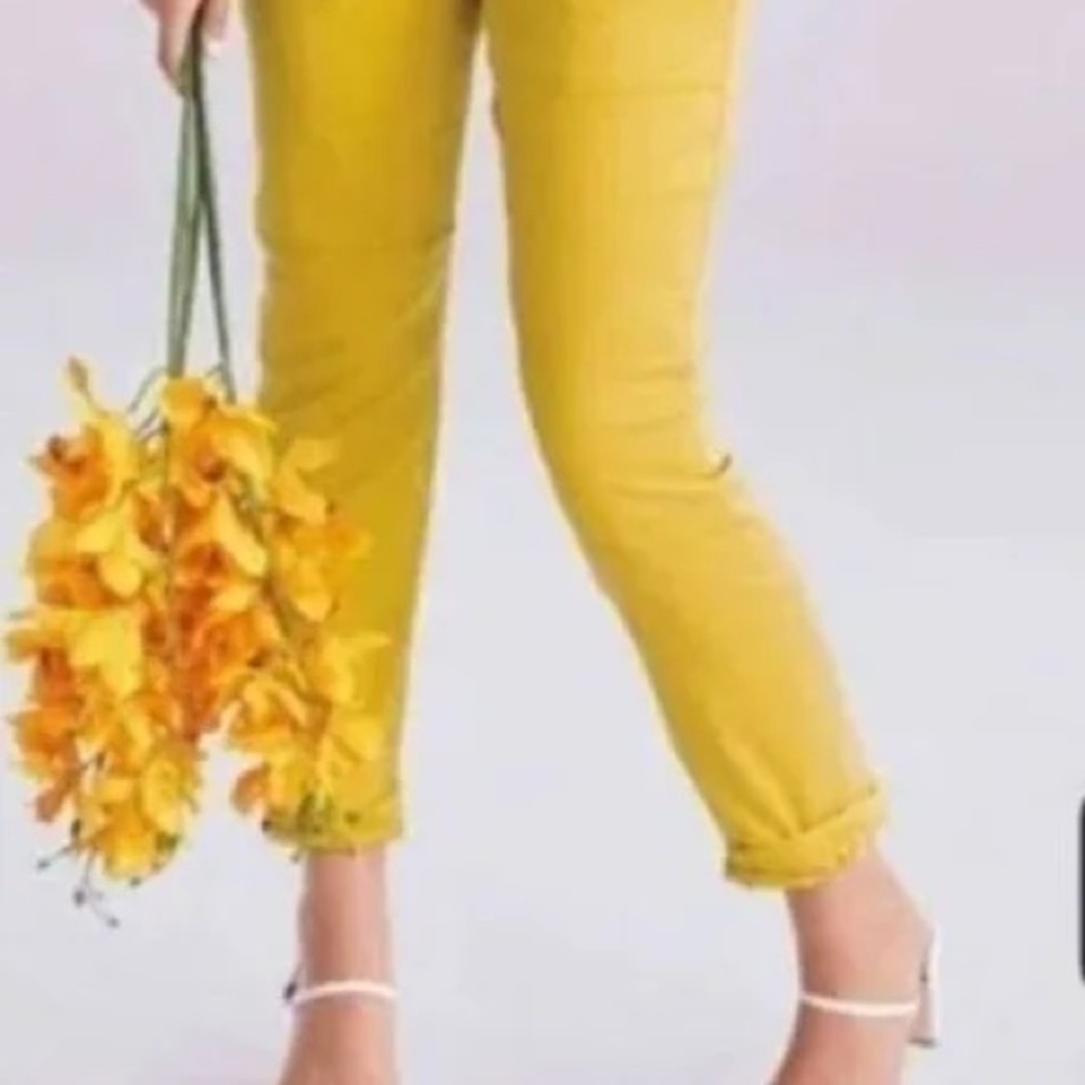 Women's Yellow Cabi Utility Trousers - Picture 2 of 3